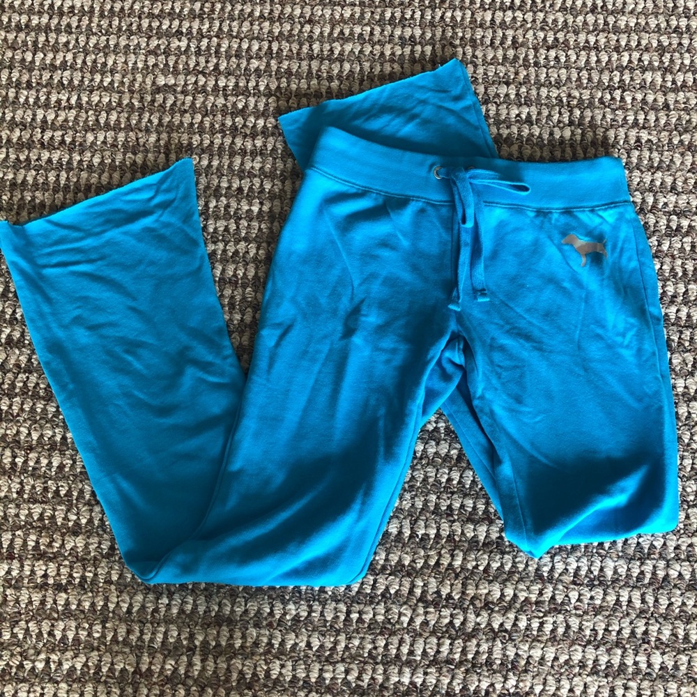 PINK blue sweatpants